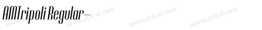 AMTripoli Regular字体转换